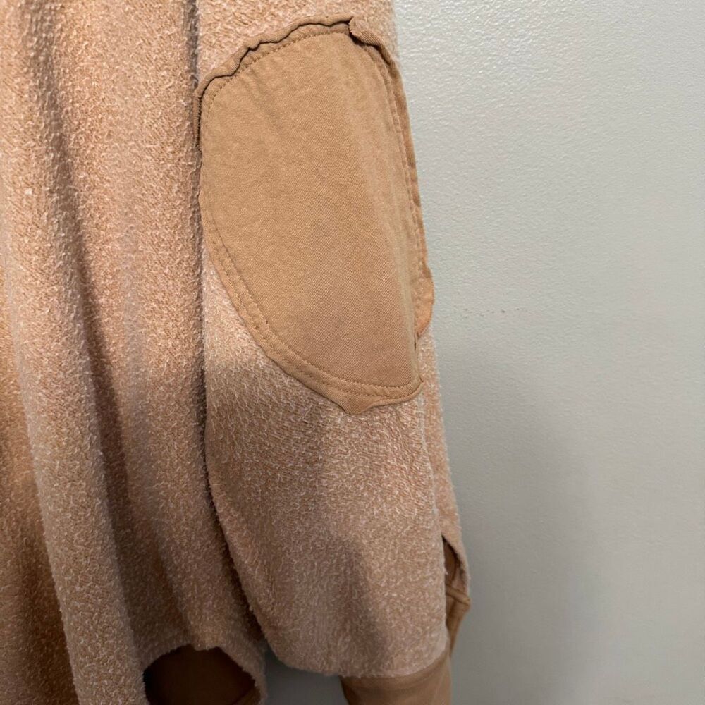 Free People Ruby Jacket, tan oversized fleece shacket size small - Picture 6 of 8